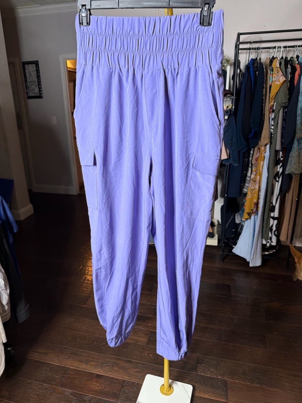 HYFVE Light Lavender High-Waist Cargo Joggers